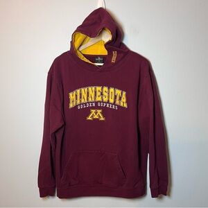 Minnesota Golden Gophers Hoodie Men’s XL Maroon Gold Sweatshirt Colosseum NCAA
